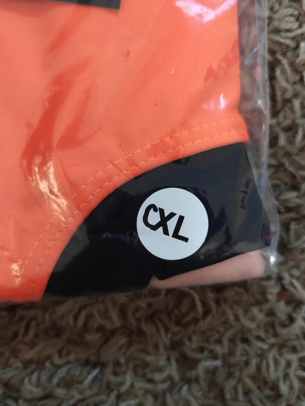 Kandi Kouture Bright Orange Dance Briefs with Black Trim